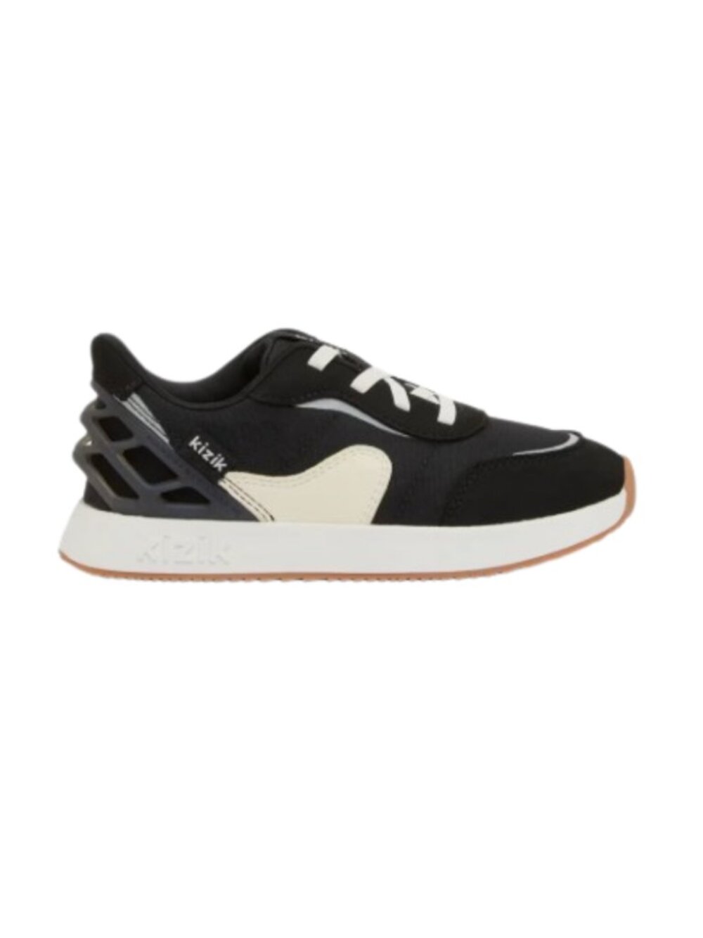 Kizik Kids' Orlando Hands-Free Athletic Sneakers - Black/White